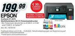 Media Markt EcoTank ET-2875 Multifunktions-Wi-Fi-Tintentankdrucker Angebot