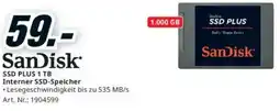 Media Markt SanDisk SSD PLUS 1 TB Interner SSD-Speicher Angebot