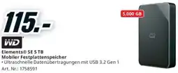 Media Markt Elements SE 5 TB Mobiler Festplattenspeicher Angebot