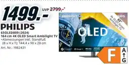 Media Markt 164 cm 4K OLED Smart Ambilight TV Angebot