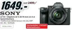 Media Markt Sony a7 III + Objektiv AF E 28-70 mm 3,5-5.6 Systemkamera Angebot