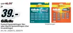 Media Markt Fusion5 Systemklingen 18er oder Mach3 Systemklingen 25er Ersatzklingen Angebot