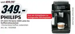 Media Markt EP 2331/10 Serie 2300 Latte Go Kaffeevollautomat Angebot