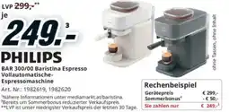 Media Markt BAR 300/00 Baristina Espresso Vollautomatische- Espressomaschine Angebot