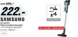 Media Markt JET 65 PET Akku-Handstaubsauger Angebot