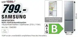 Media Markt RB38T607BS9 Kühl-/Gefrierkombination Angebot
