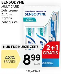 Bipa Sensodyne multicare zahncreme Angebot