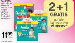 Bipa Pampers baby dry od. premium protection Angebot