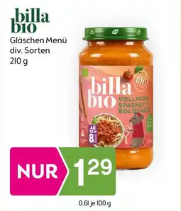 Bipa billa bio Gläschen Menü Angebot