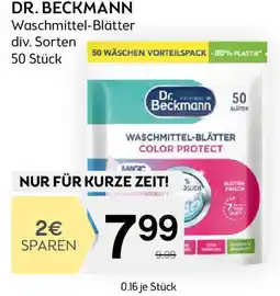 Bipa DR. BECKMANN Waschmittel Blätter Angebot