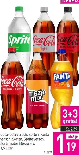 Sutterlüty Coca-Cola versch Sorten Fanta versch Sorten Sprite Angebot