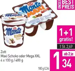 Sutterlüty Zott Maxi Schoko oder Mega XXL Angebot