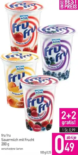 Sutterlüty fru fru Sauermilch mit Frucht Angebot