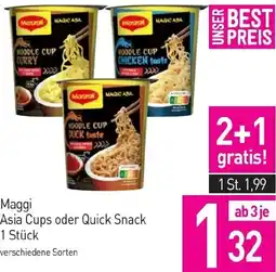 Sutterlüty Maggi Asia Cups oder Quick Snack 1 Stück Angebot
