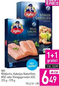 Sutterlüty Iglo Wildlachs Kabeljau Naturfilets Angebot