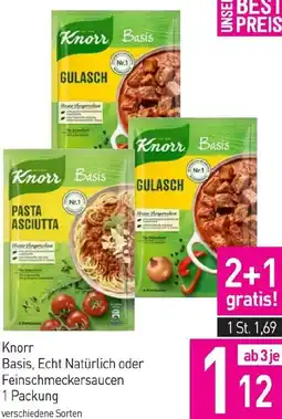 Sutterlüty Knorr Basis Echt Natürlich oder Feinschmeckersaucen 1 Packung Angebot