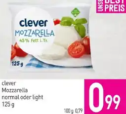 Sutterlüty Clever Mozzarella normal oder light Angebot