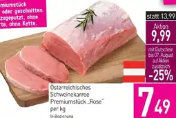 Sutterlüty Österreichisches Schweinekarree Premiumstück Rose Angebot