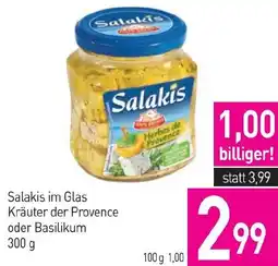 Sutterlüty Salakis im Glas Kräuter der Provence oder Basilikum Angebot