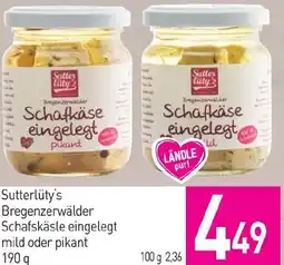 Sutterlüty Sutterlüty's Bregenzerwälder Schafskäsle Angebot