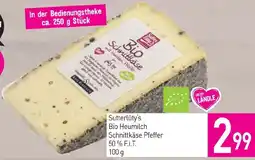 Sutterlüty Sutterlüty's Bio Heumilch Schnittkäse Pfeffer Angebot