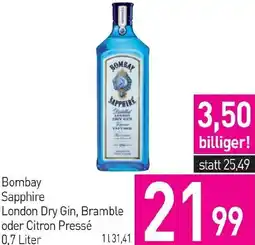 Sutterlüty Bombay Sapphire London Dry Gin Bramble Angebot
