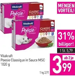 Sutterlüty Vitakraft Poesie Classique in Sauce MSC Angebot