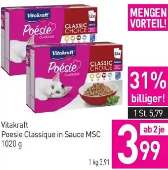 Sutterlüty Vitakraft Poesie Classique in Sauce MSC Angebot