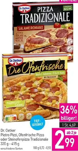 Sutterlüty Dr. Oetker Pietro Pizzi Ofenfrische Pizza Angebot