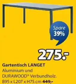 JYSK Gartentisch langet Angebot