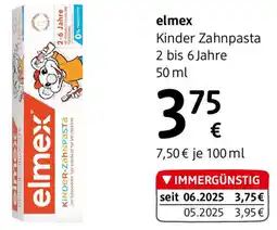dm elmex Kinder Zahnpasta 2 bis 6 Jahre dm Angebot