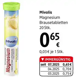 dm Mivolis Magnesium Brausetabletten Angebot