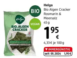 dm Helga Bio Algen Cracker Rosmarin & Meersalz Angebot