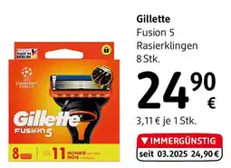 dm Gillette Fusion 5 Rasierklingen Angebot
