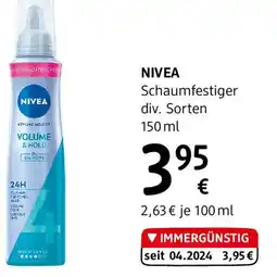 dm Nivea Schaumfestiger div. Sorten Angebot