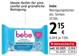 dm bebe Reinigungstücher div. Sorten Angebot