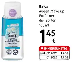dm Balea Augen-Make-up Entferner div. Sorten Angebot
