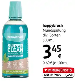 dm happybrush Mundspülung div. Sorten Angebot