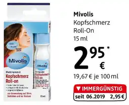 dm Mivolis Kopfschmerz Roll-On Angebot