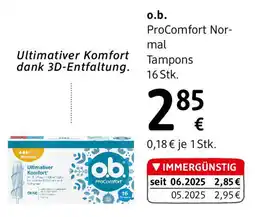 dm ProComfort Normal Tampons dm Angebot