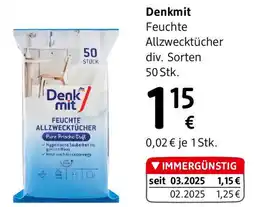 dm Denkmit Feuchte Allzwecktücher div. Sorten Angebot