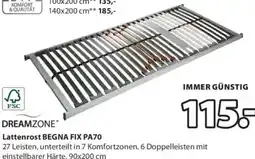 JYSK Dreamzone Lattenrost BEGNA FIX PA70 Angebot