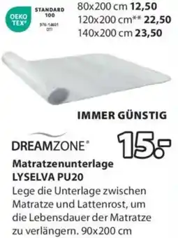 JYSK Dreamzone matratzenunterlage lyselva pu20 Angebot