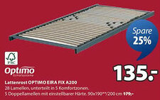 JYSK Optimo Lattenrost OPTIMO EIRA FIX A200 Angebot