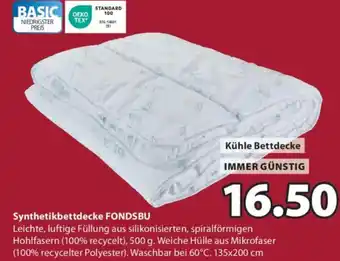 JYSK Synthetikbettdecke fondsbu Angebot