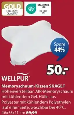 JYSK Wellpur memoryschaum-kissen skaget Angebot