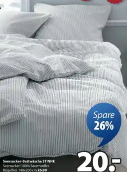 JYSK Seersucker-Bettwäsche STINNE Angebot