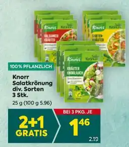 Billa Knorr Salatkrönung div. Sorten 3 Stk Angebot