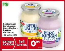 Billa Schärdinger Bergbauern Fruchtjoghurt im Glas div. Sorten Angebot