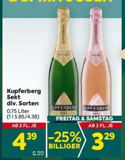 Billa Kupferberg Sekt div. Sorten Angebot